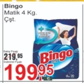Bingo Matik 4 Kg. Çşt.