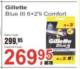 Gillette Blue Iii 6+2'Li Comfort