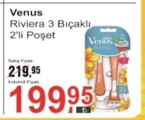 Venus Riviera 3 Bıçaklı 2'Li Poşet