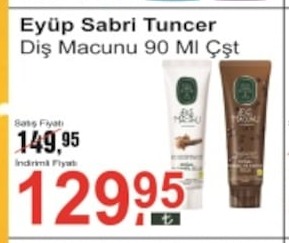 Eyüp Sabri Tuncer Diş Macunu 90 Ml Çşt