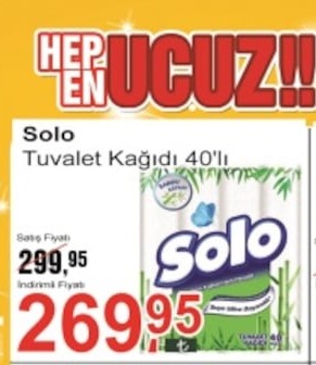 Solo Tuvalet Kağıdı 40'Lı