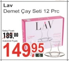 Lav Demet Çay Seti 12 Prc