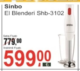 Sinbo El Blenderi Shb-3102