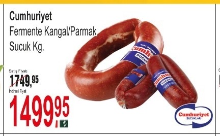 Cumhuriyet Fermente Kangal/Parmak Sucuk Kg