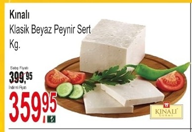 Kınalı Klasik Beyaz Peynir Sert Kg.