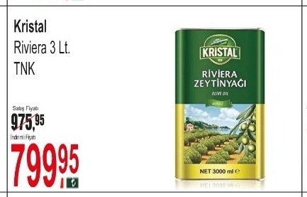 Kristal Riviera 3 Lt Tnk
