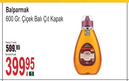 Balparmak 600 Gr. Çiçek Balı Çıt Kapak