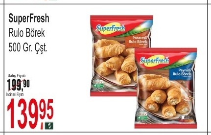 Superfresh Rulo Börek 500 Gr. Çşt.