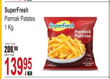 Superfresh Parmak Patates 1 Kg.