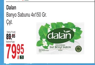 Dalan Banyo Sabunu 4X150 Gr.