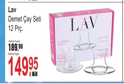 Lav Demet Çay Seti 12 Prç.