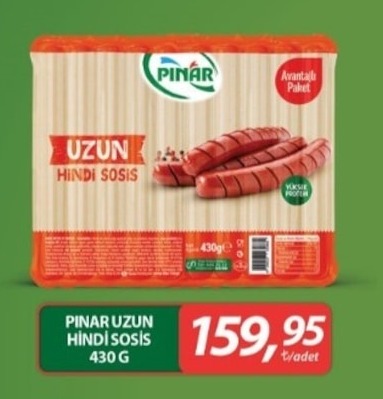 Pinar Uzun Hindi Sosis 430G