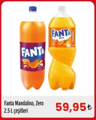 Fanta Mandalina Zero 2.5 L Çeşitleri