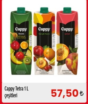 Cappy Tetra 1L Çeşitleri