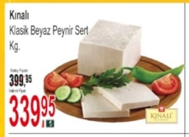Kınalı Klasik Beyaz Peynir Sert 1 Kg