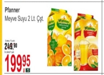 Pfanner Meyve Suyu 2 Lt.