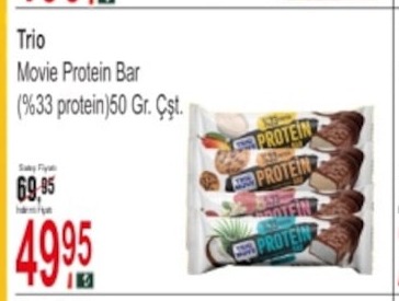 Trio Movie Protein Bar (%33 Protein) 50 Gr. Çst.