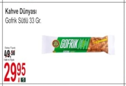 Kahve Dünyası Gofrık Sütlü 33 Gr.