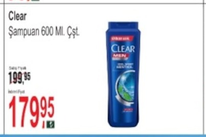 Clear Şampuan 600 Ml.