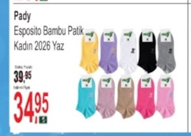 Pady Esposito Bambu Patik Kadın 2026 Yaz
