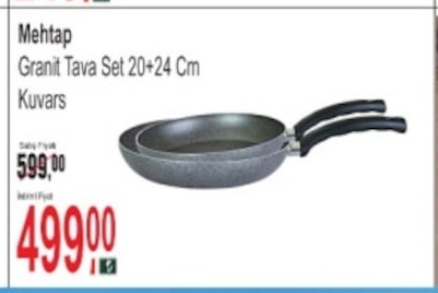 Mehtap Granit Tava Set 20+24 Cm