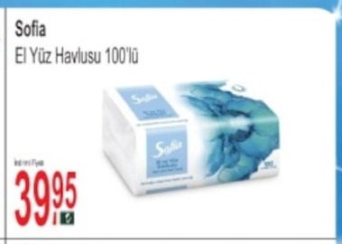 Sofia El Yüz Havlusu 100'Lü