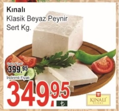 Kınalı Klasik Beyaz Peynir Sert Kg.