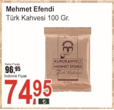 Mehmet Efendi Türk Kahvesi 100 Gr.