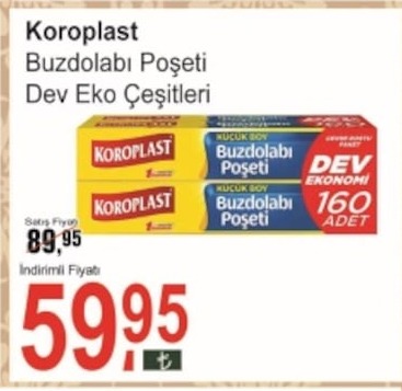 Koroplast Buzdolabı Poşeti Dev Eko Çeşitleri