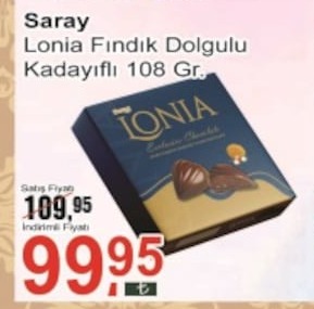 Lonia Findik Dolgulu Kadayifli 108 Gr.