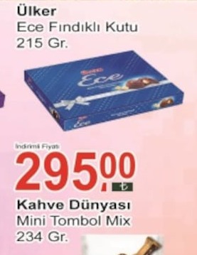 Ülker Ece Fındıklı Kutu 215 Gr.