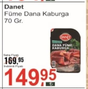 Danet Füme Dana Kaburga 70 Gr.