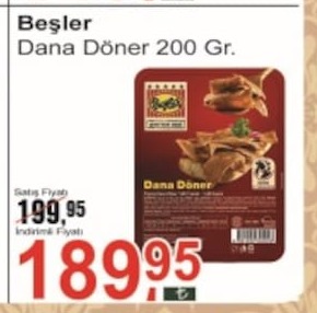 Beşler Dana Döner 200 Gr.