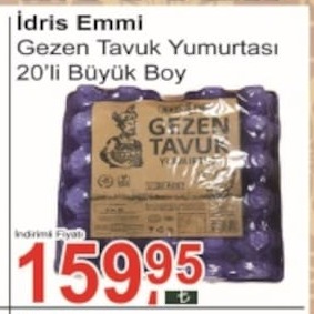 Idris Emmi Gezen Tavuk Yumurtasi 20'Li Büyük Boy