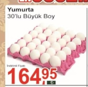 Yumurta 30'Lu Büyük Boy