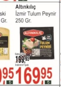 Altinkiliç İzmir Tulum Peynir 250 Gr.