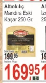 Altınkılıç Mandıra Eski Kaşar 250 Gr.