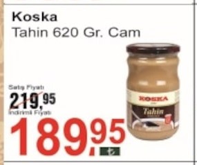 Koska Tahin 620 Gr. Cam