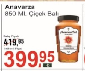 Anavarza 850 Ml. Çiçek Balı