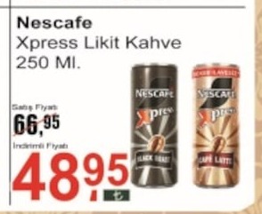 Nescafe Xpress Likit Kahve 250 Ml.