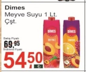 Dimes Meyve Suyu 1 Lt.