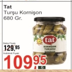 Tat Turşu Kornişon 680 Gr.