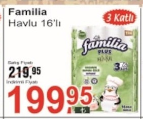 Familia Havlu 16'Lı