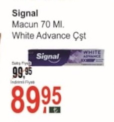 Signal Macun White Advance 70Ml Çeşitli