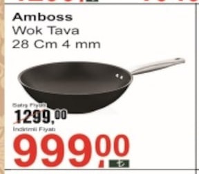 Amboss Wok Tava 28 Cm 4 Mm