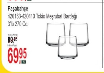 Paşabahçe Tokio Meşrubat Bardağı 3'Lü 270 Cc