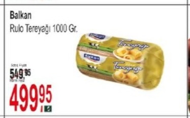 Balkan Rulo Tereyağı 1000 Gr.