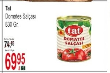 Tat Domates Salçası 830 Gr