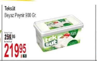 Teksüt Beyaz Peynir 900 Gr