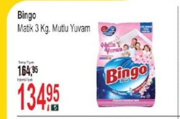 Bingo Matik 3 Kg. Mutlu Yuvam